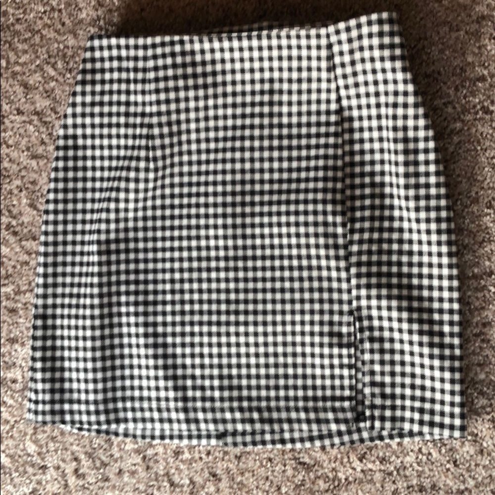 Target Wild Fable Black/White Plaid Skirt